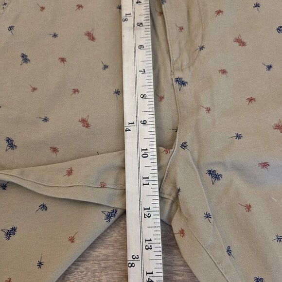 🔴 Jachs New York Shorts Mens 31 Dark Khaki Bleecker Palm Tree Summer Nautical - Picture 12 of 15